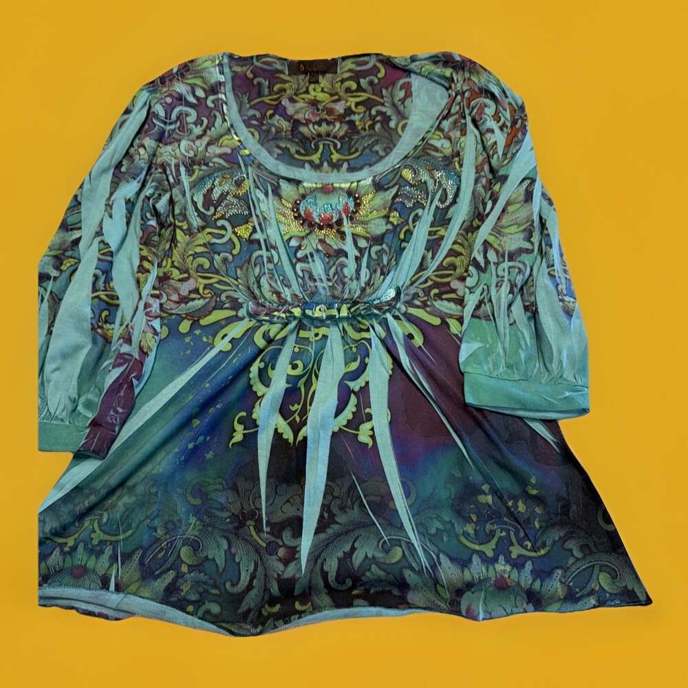 Flowy, Boho, Forest Fairy, Magical Blue Green Purple Small